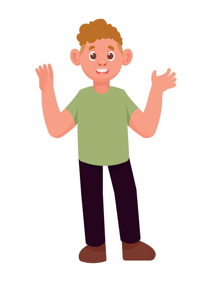 blond man smiling vector