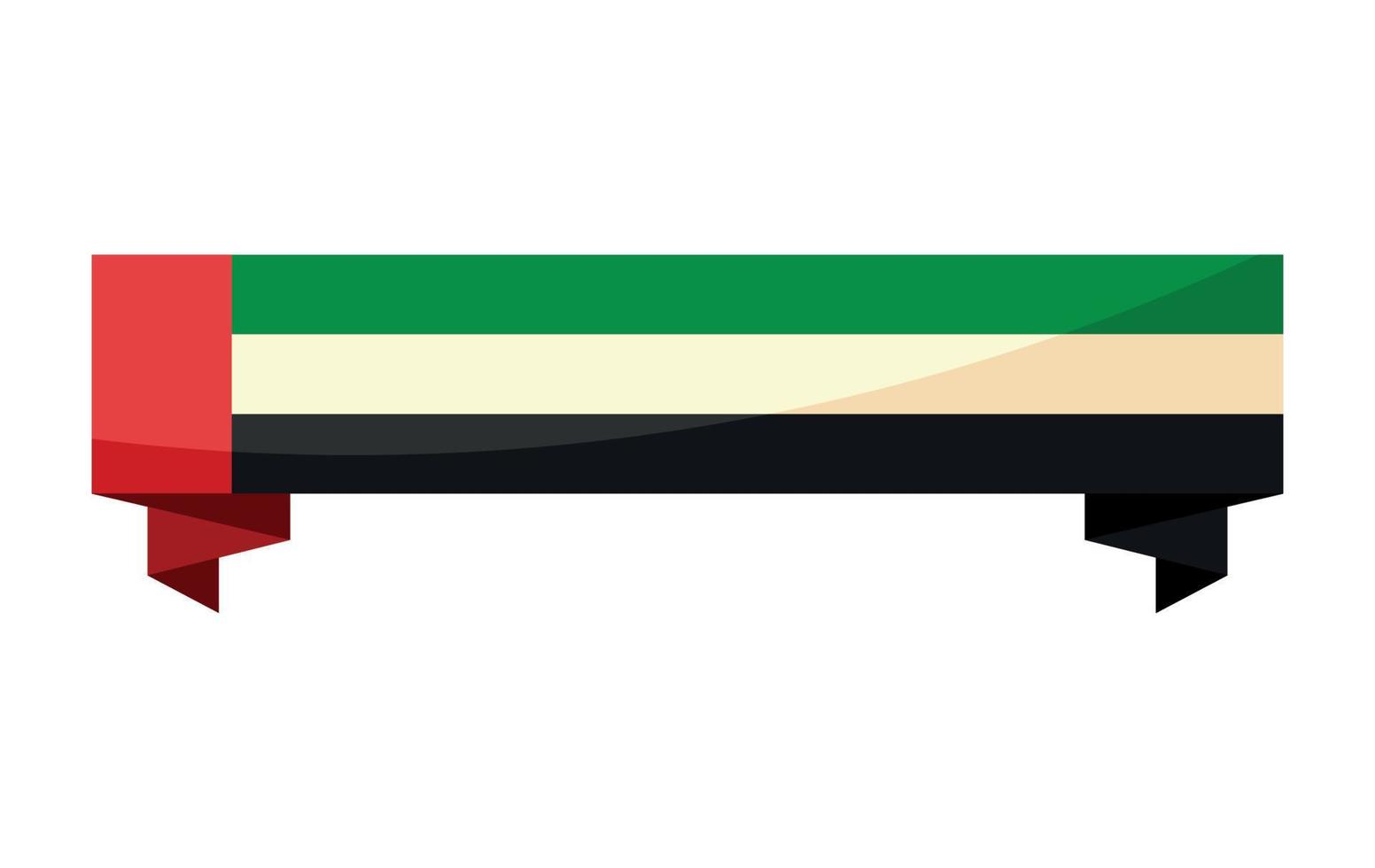 UAE flag border frame vector