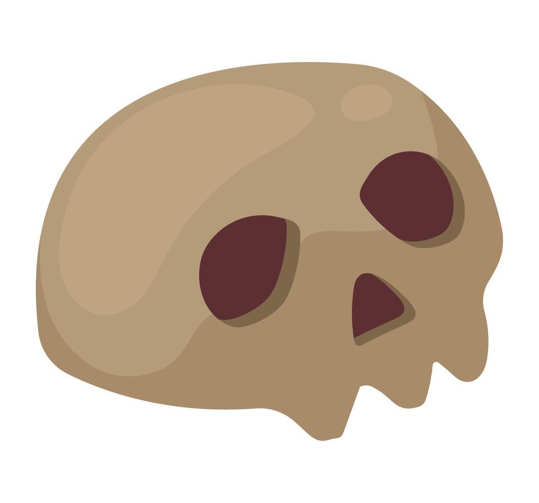 halloween head skull vector