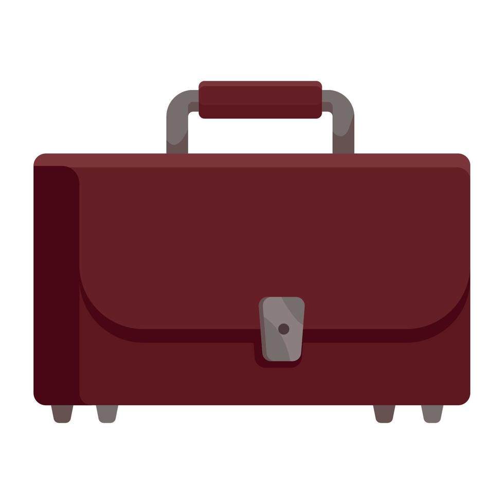 brown portfolio briefcase vector