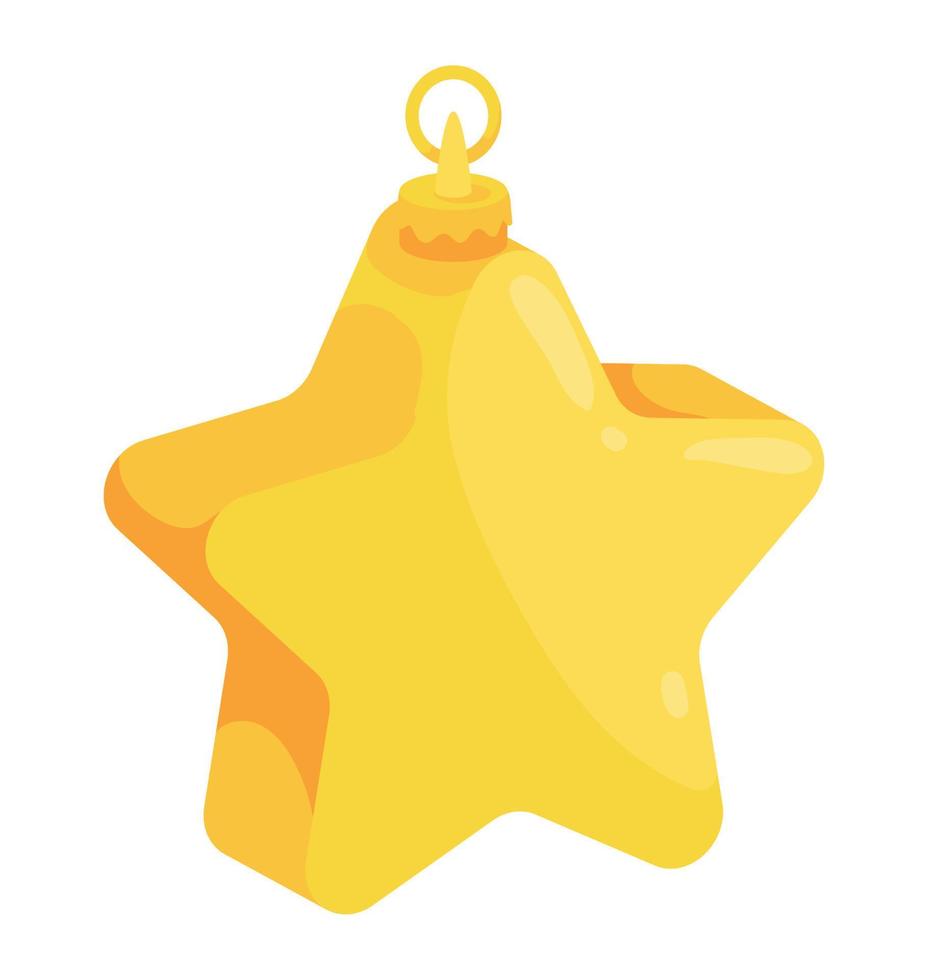 merry christmas golden star vector