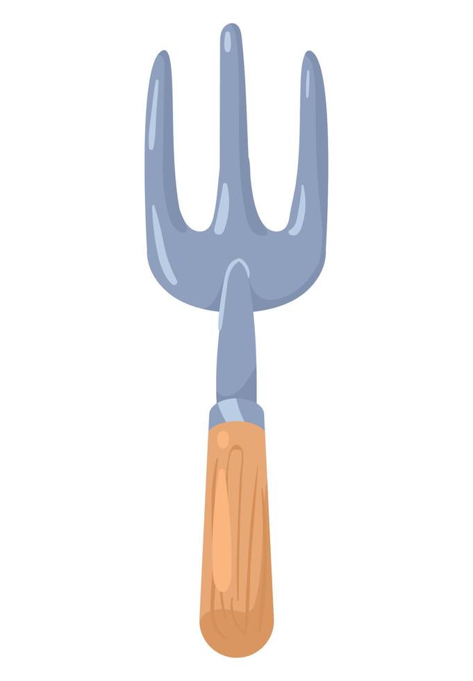 gardening rake equipment tool vector