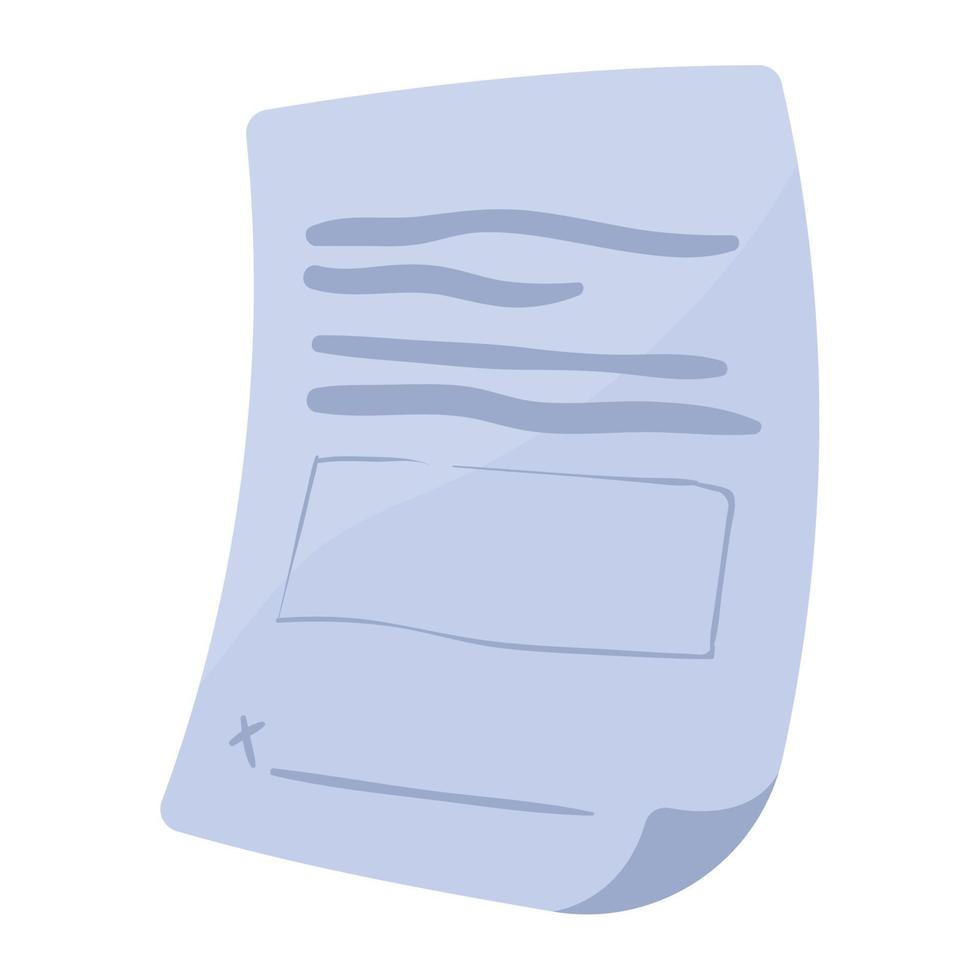 document file paper format vector