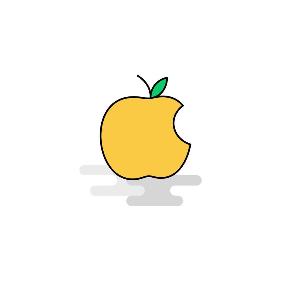 vector de icono de manzana plana