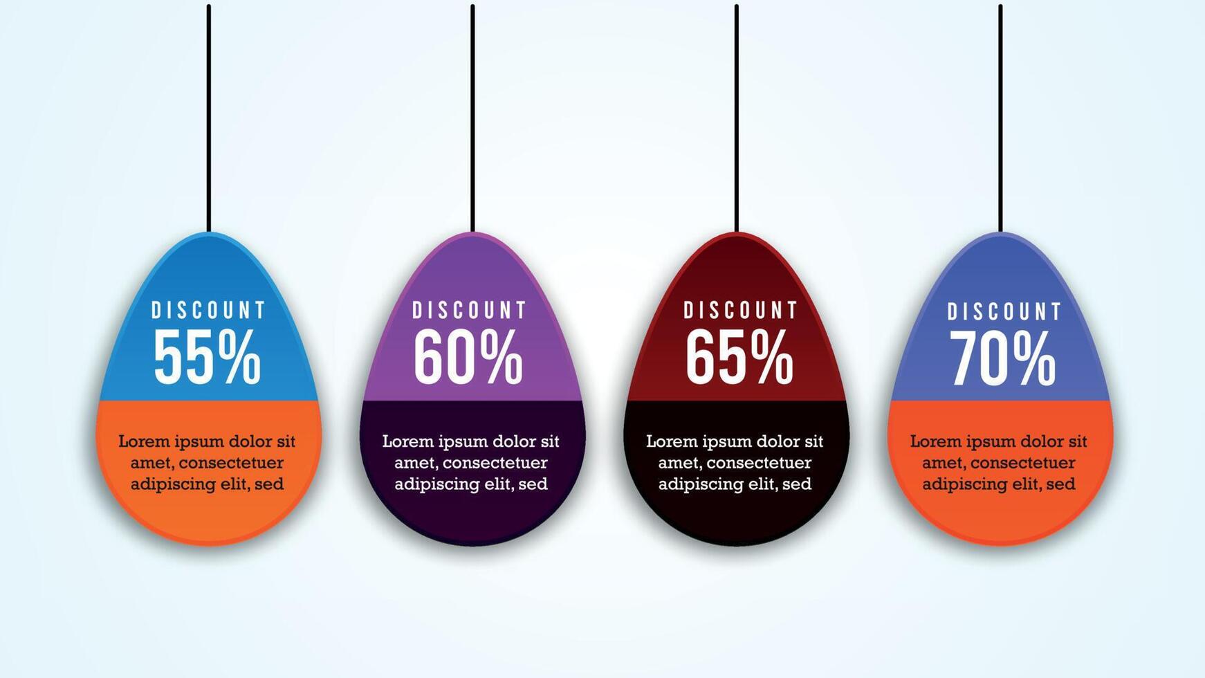 sales discount ornaments and elements vector