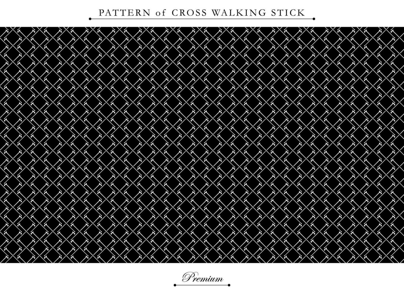 Cross of walking stick pattern. Fit for background, banner, flyer, ppt template background, advertising, apparel, bandana, fabrique, texture. Vector eps 10.