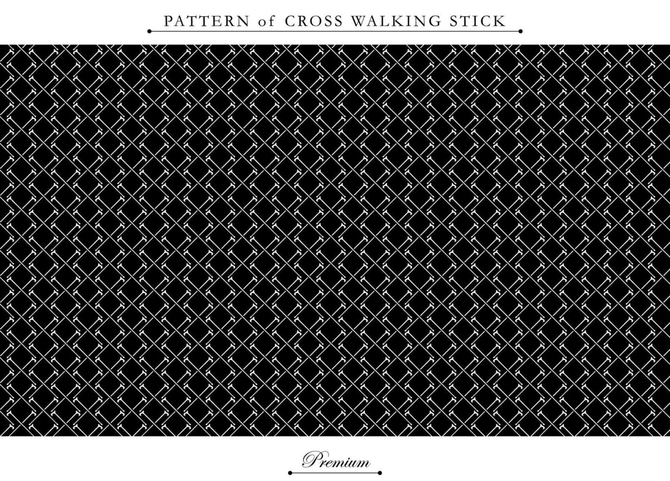 Cross of walking stick pattern. Fit for background, banner, flyer, ppt template background, advertising, apparel, bandana, fabrique, texture. Vector eps 10.