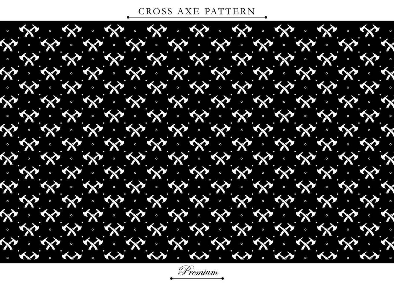 Cross axe pattern black background. Fit for background, banner, flyer, ppt template background, advertising, apparel, bandana, fabrique, texture. Vector eps 10.