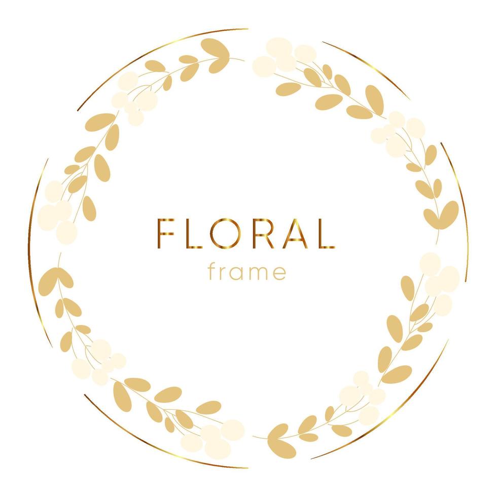 Floral frame background cute vector