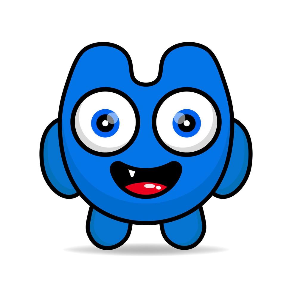 cute monsters design mascot kawaii vector