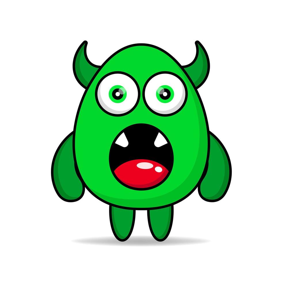cute monsters design mascot kawaii vector