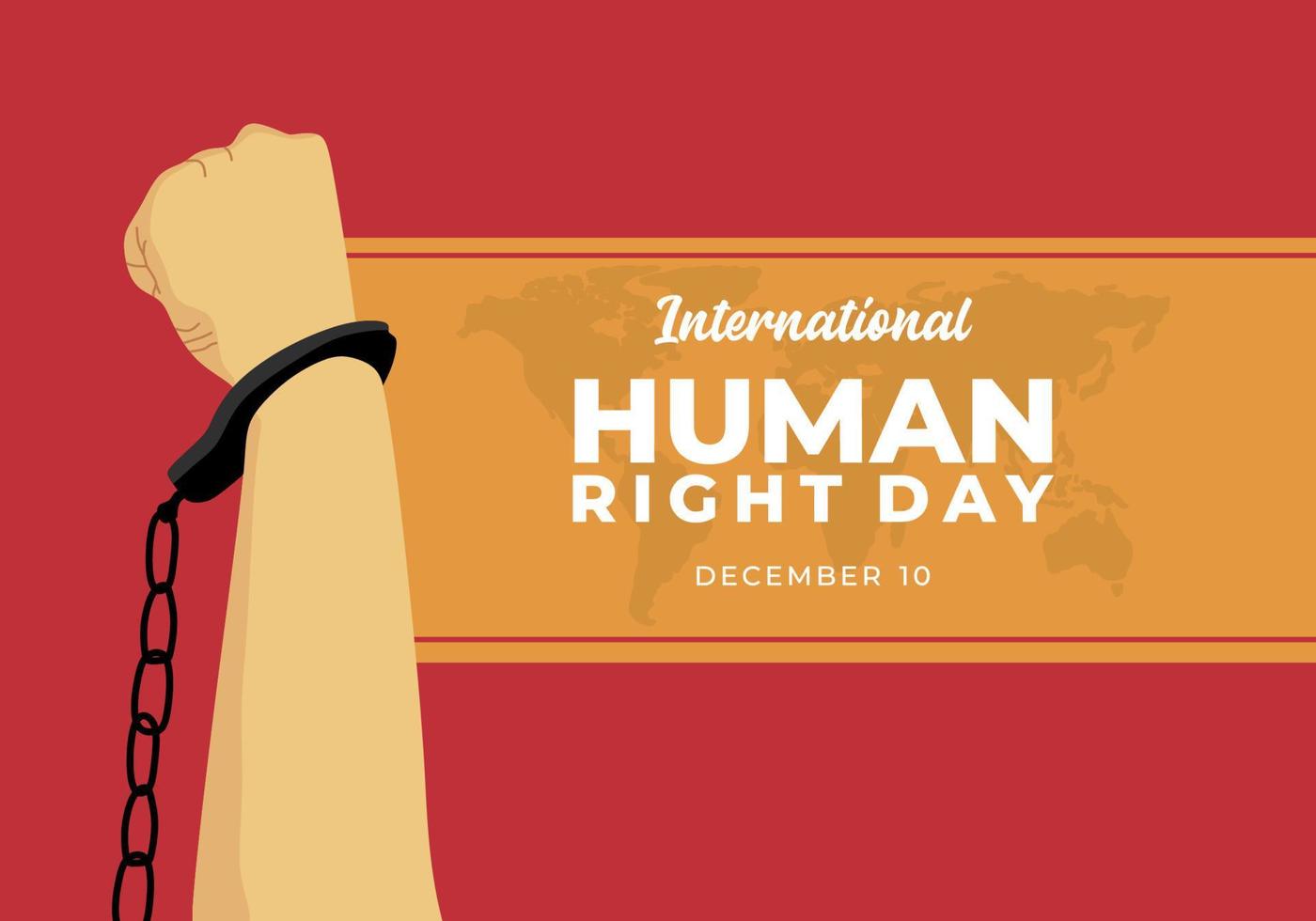 International human right day background celebrated on december 10. vector