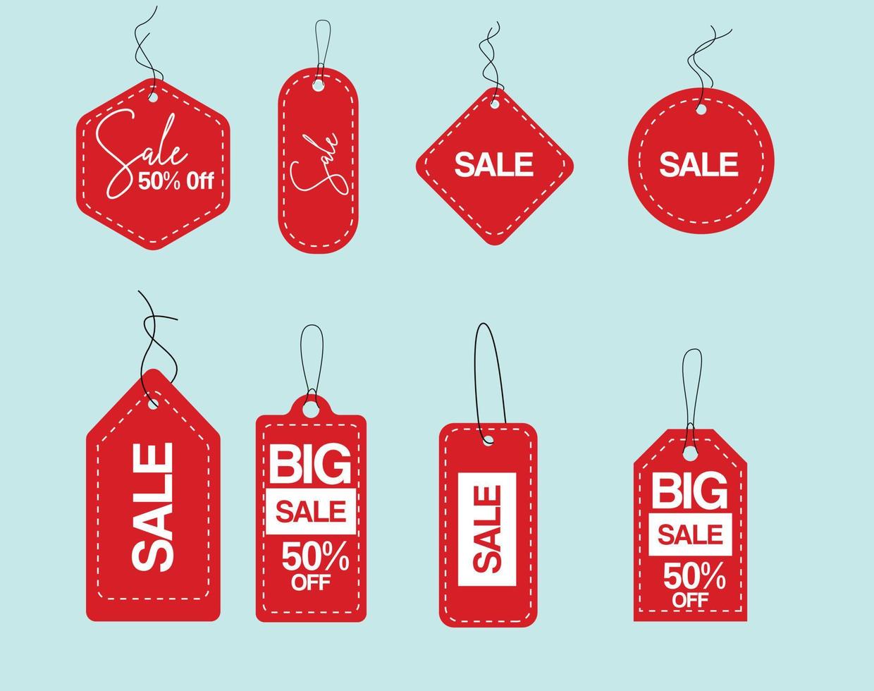 Price tag label tag, sale and discount vector