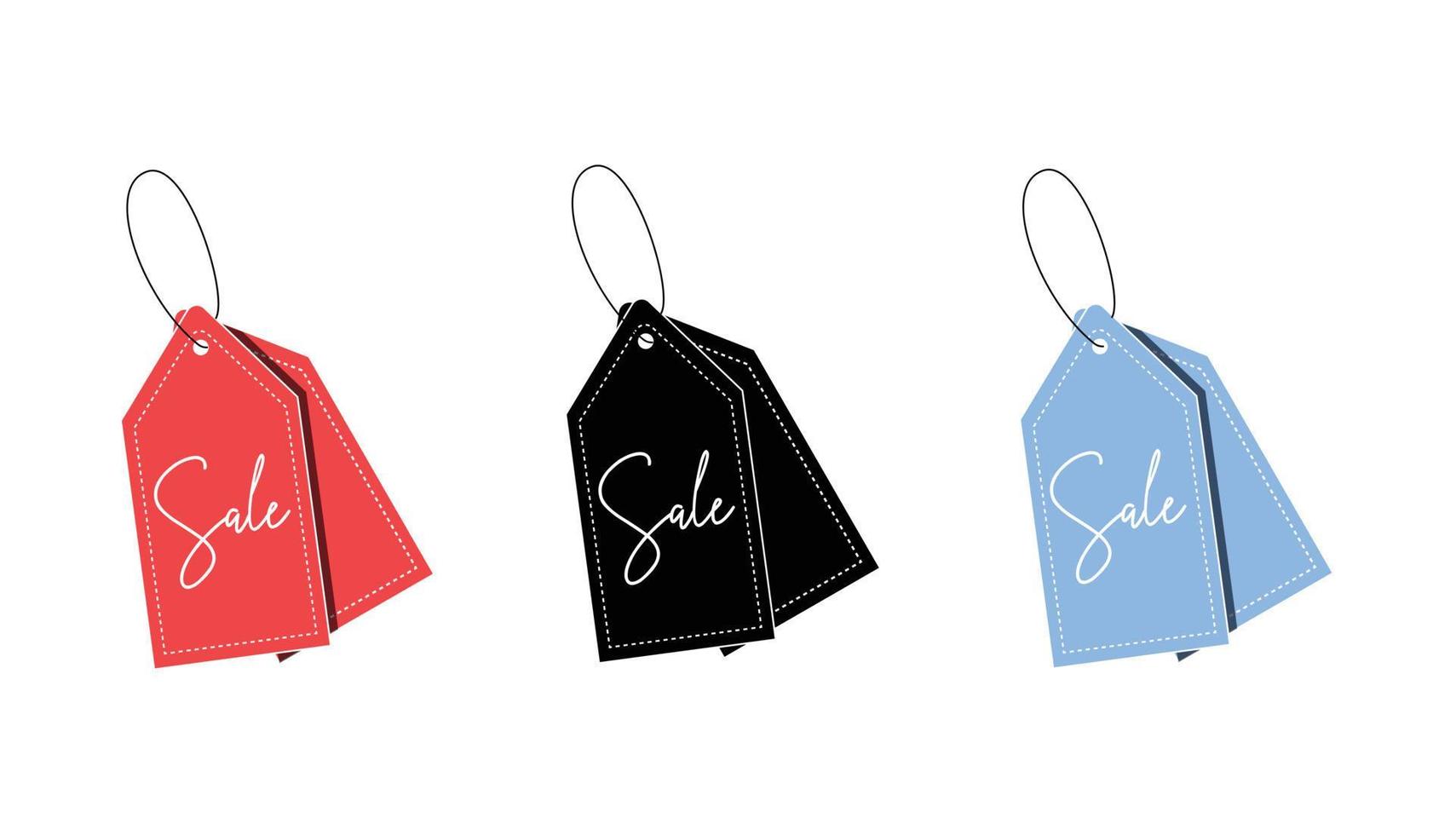 Price tag label tag, sale and discount vector