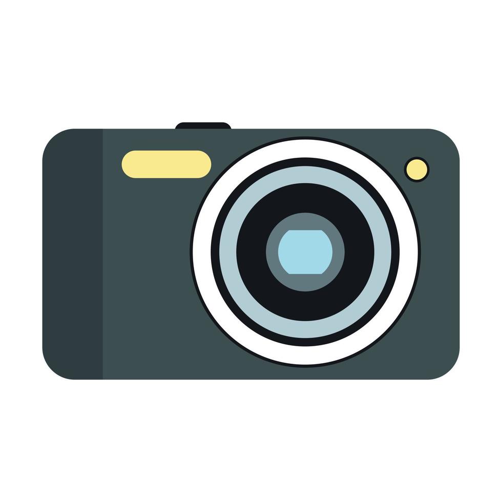 New camera flat icon vector