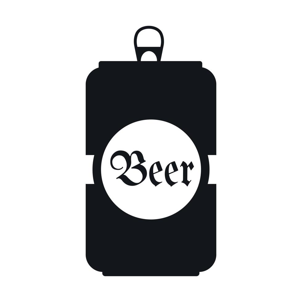 Beer black icon vector