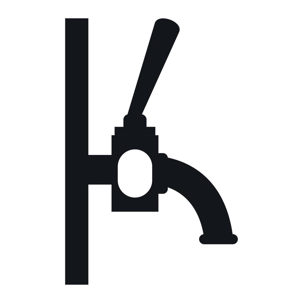 Beer faucet icon vector