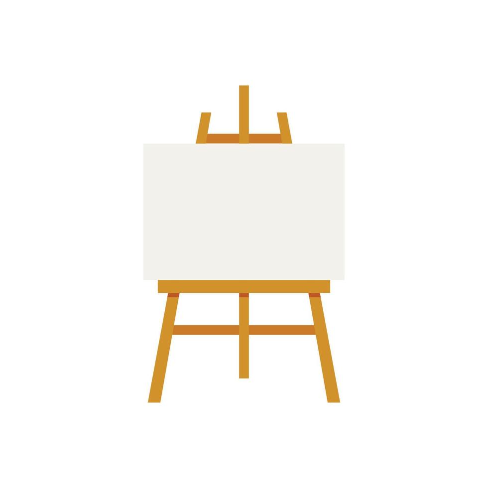 Blank White Easel Isolated Stock Photo - Download Image Now