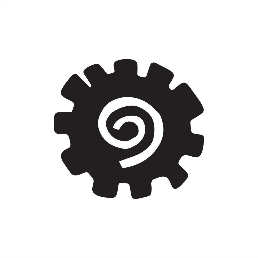 Sun symbol. Hand drawn picture of primitive tribes. Vector illustration in ethnic style
