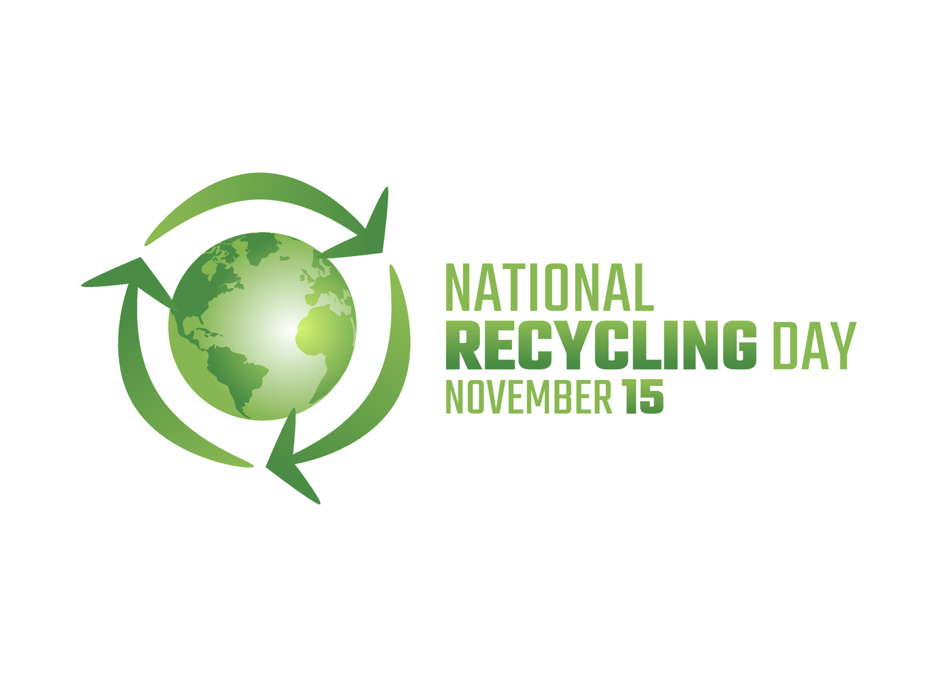 vector graphic of national recycling day good for national recycling day celebration. flat