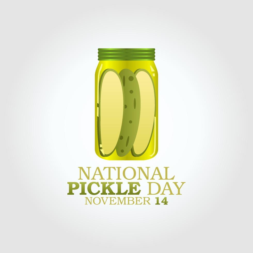 vector graphic of national pickle day good for national pickle day
