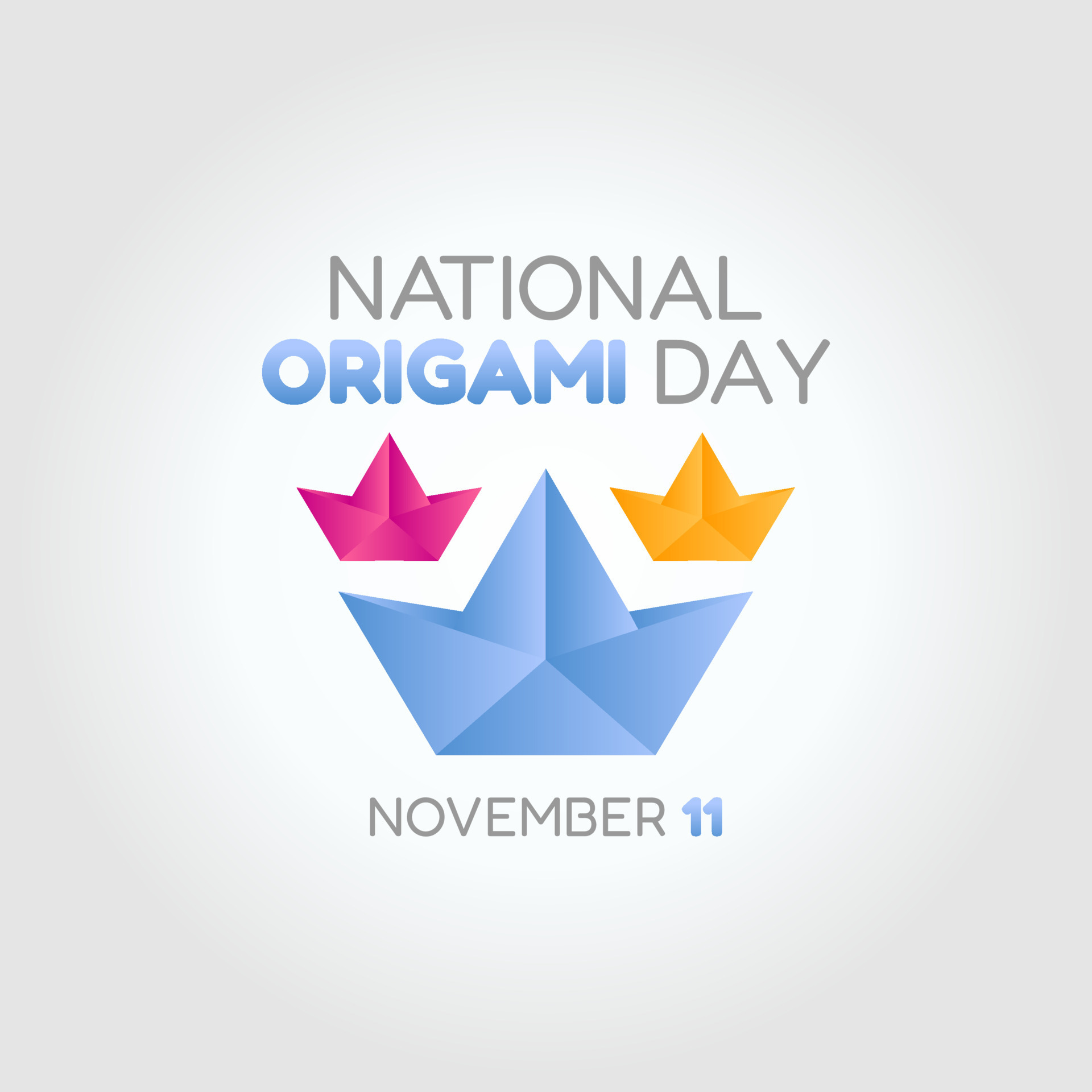vector graphic of national origami day good for national origami day