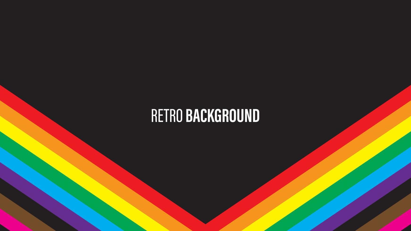 Colorful retro background vector