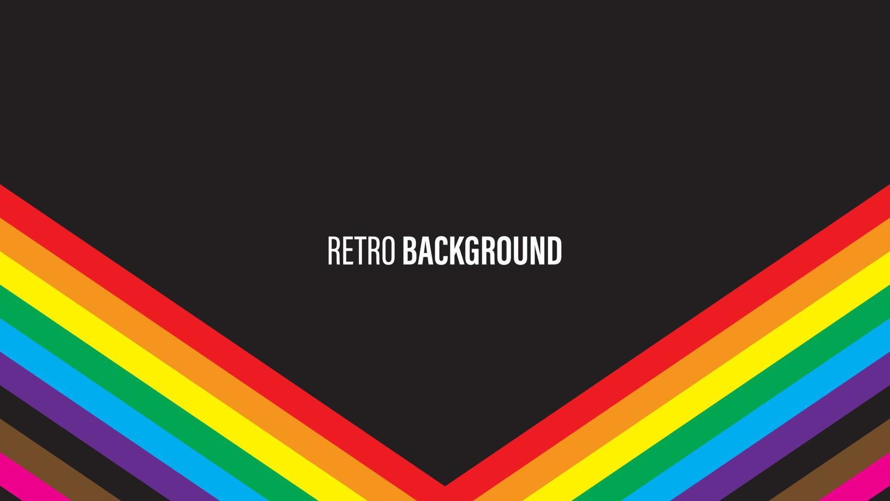 Colorful retro background vector