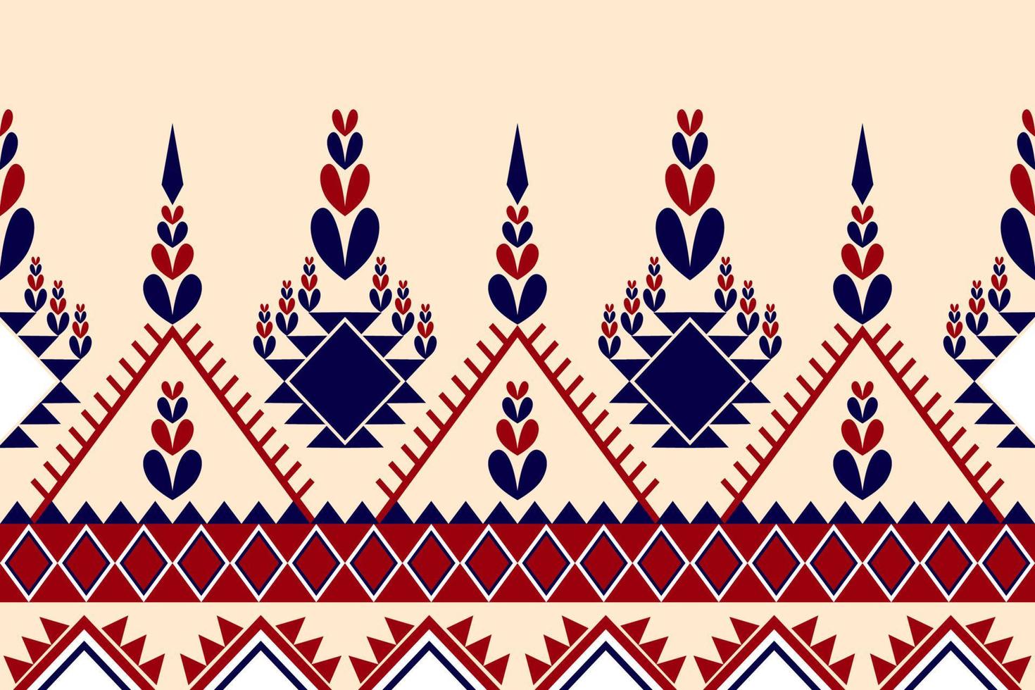 Colorful abstract, fabric geometric ethnic motif. Background, Batik, carpet designs. Wallpaper, curtains, carpets, and apparel designs vector illustration.