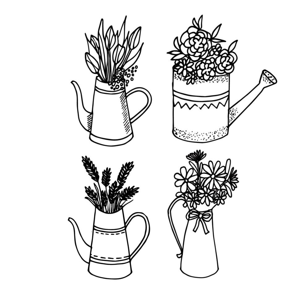 Vector vase with Flowers