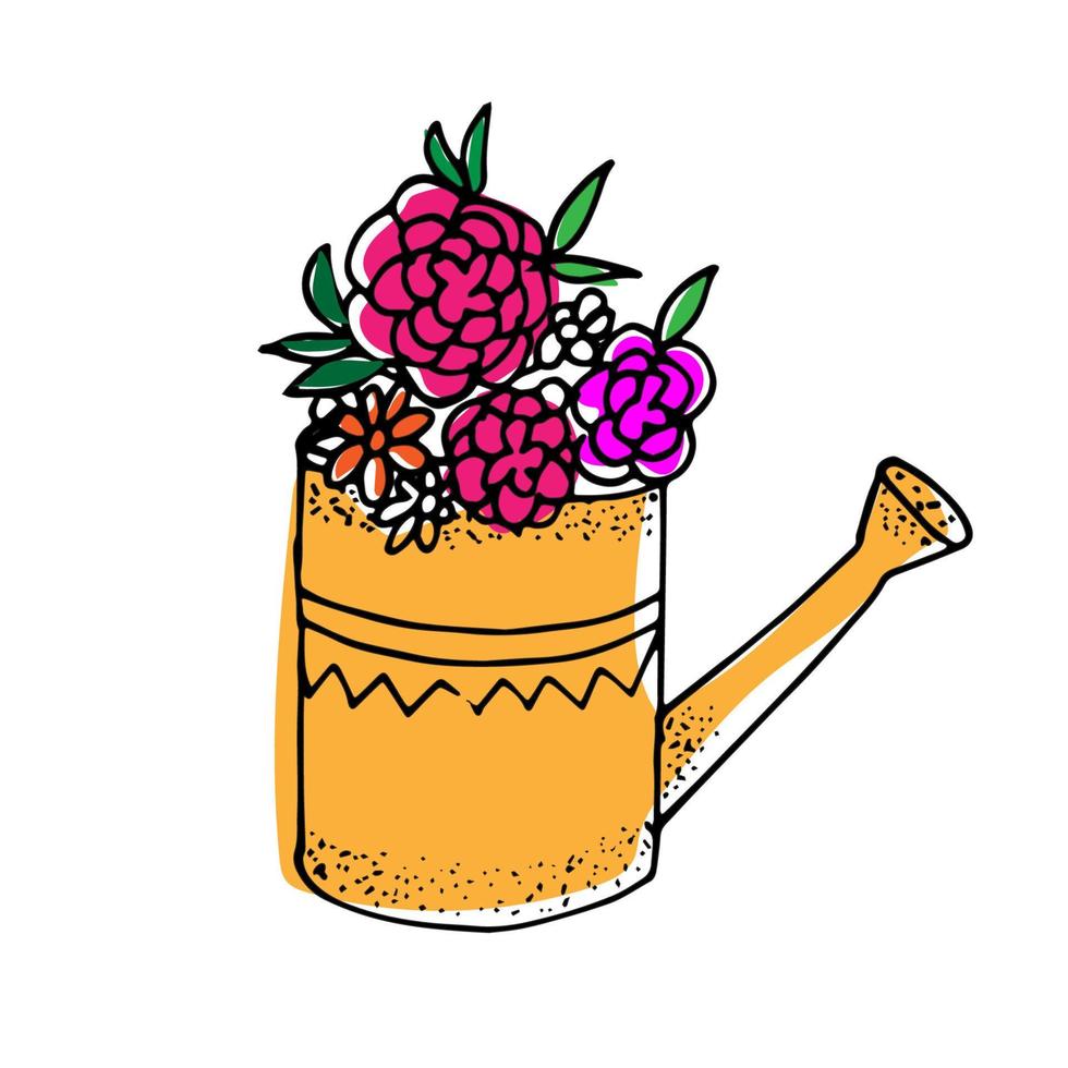 Vector vase with Flowers