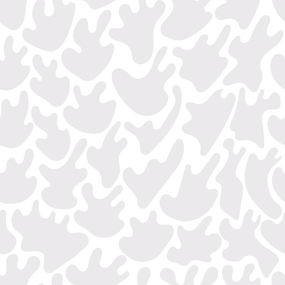 Vector gray blots, seamless abstract pattern, flat drops