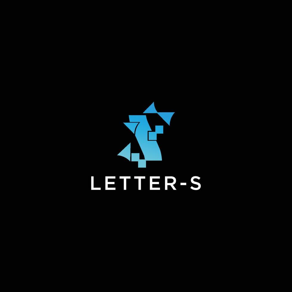 Techno letter R logo design template vector