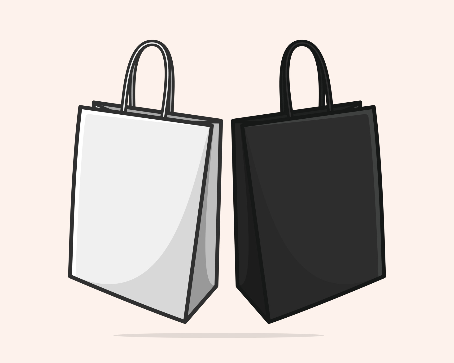 Paper Shopping Bag (98270) Free SVG Download / 4 Vector