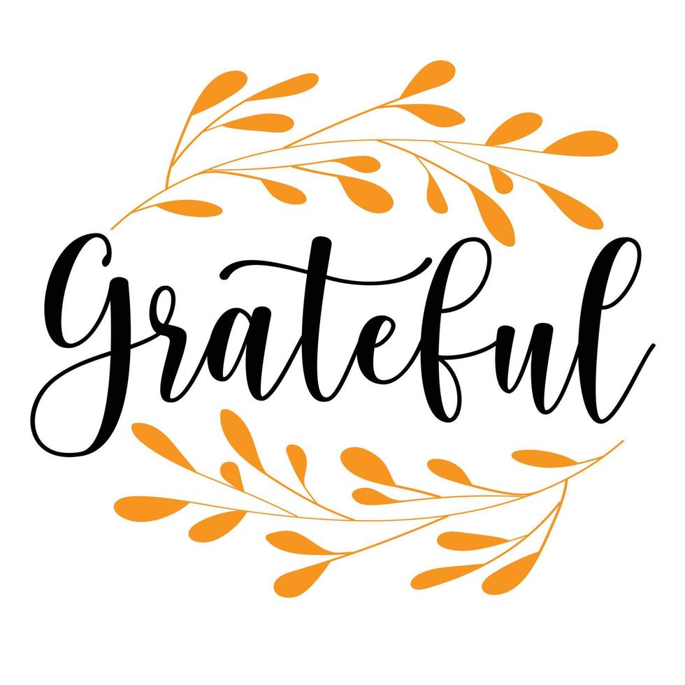 Grateful cute and awesome illustration vector