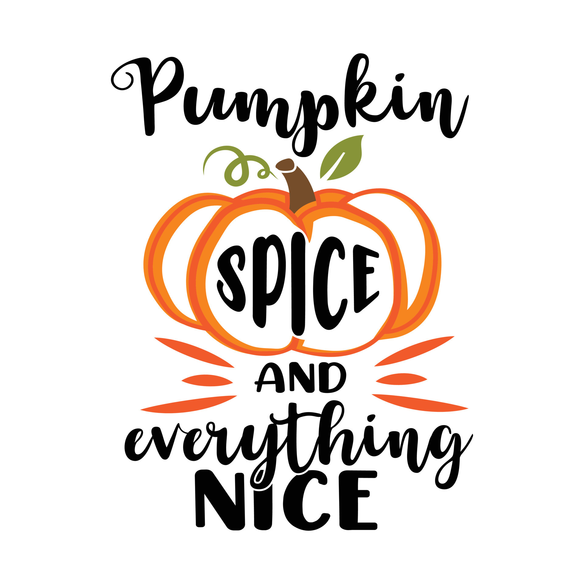 illustration of a pumpkin .stylish typography 14017654 Vector Art at ...