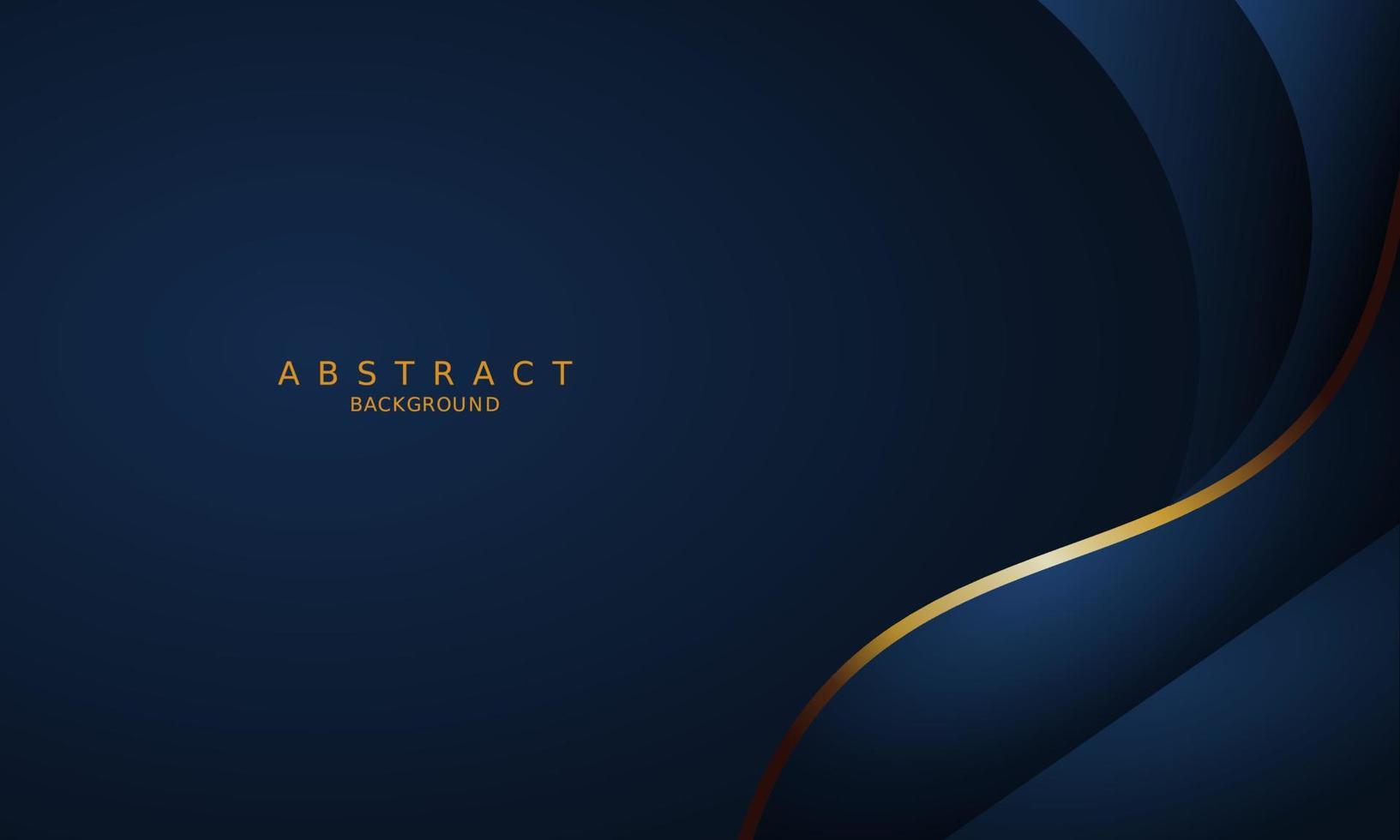 dark blue luxury premium background and gold line. vector