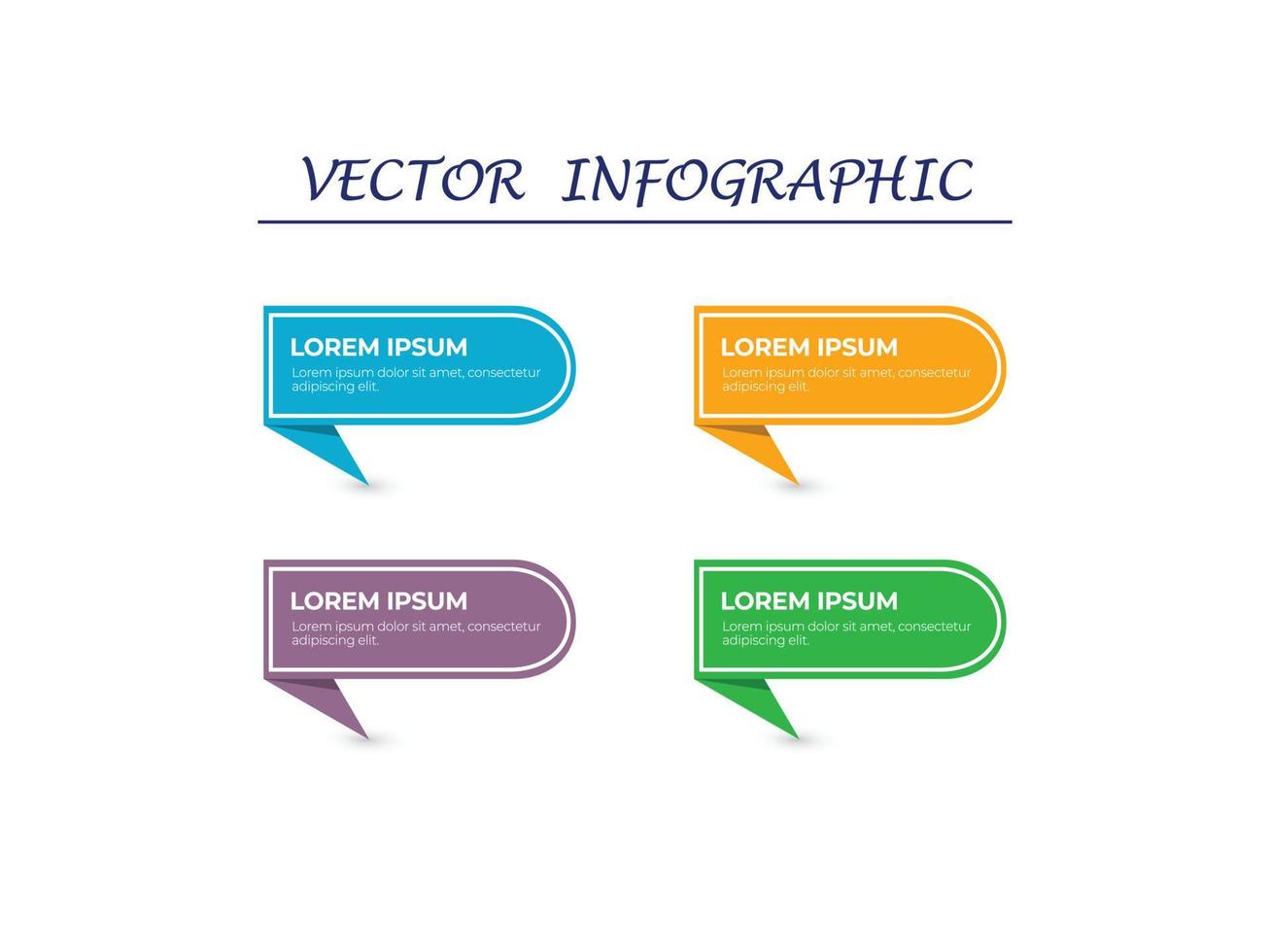 diseño de plantilla de banner de infografía vectorial vector