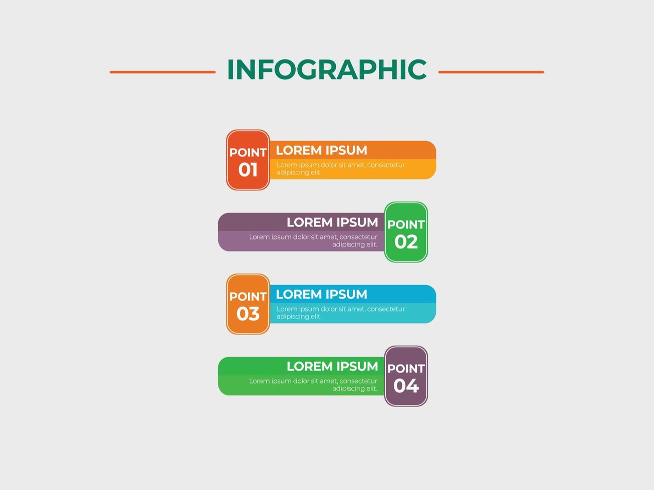 diseño de plantilla de banner de infografía vectorial vector