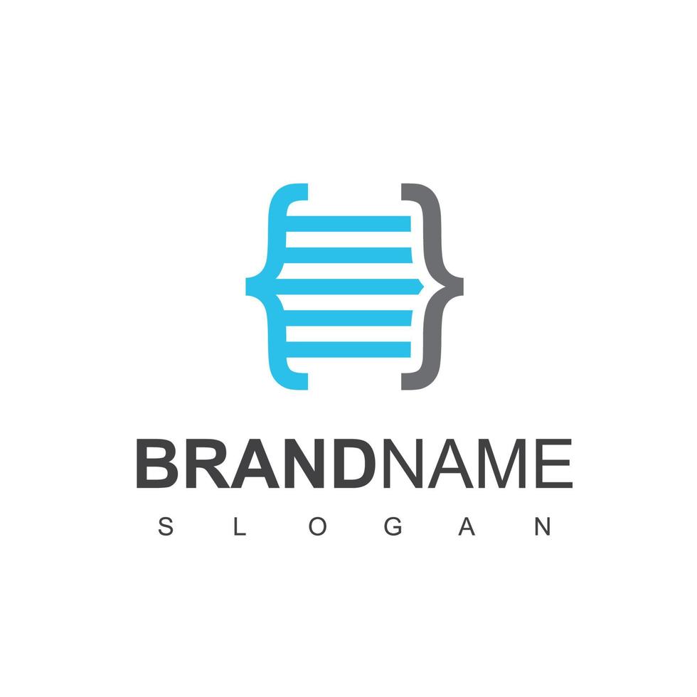 Programming Code Logo Design Template 14017842 Vector Art at Vecteezy