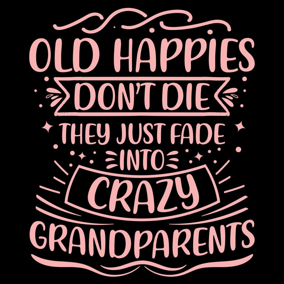Grandparents day t shirt design, typography element, typographic lettering quote vector