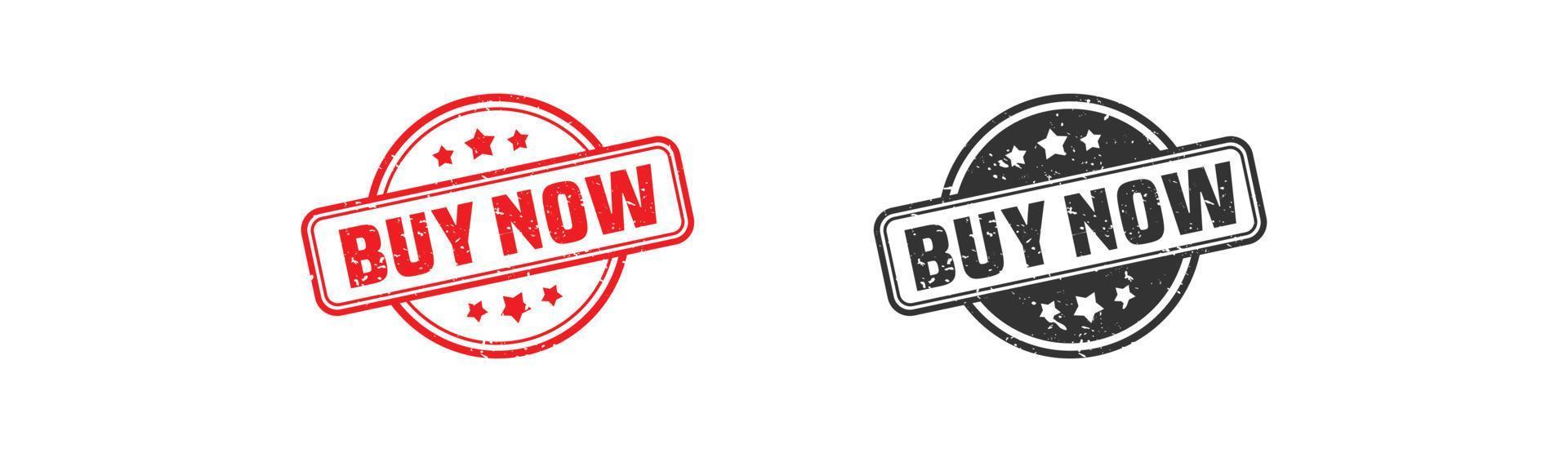 BUY NOW stamp rubber with grunge style on white background vector