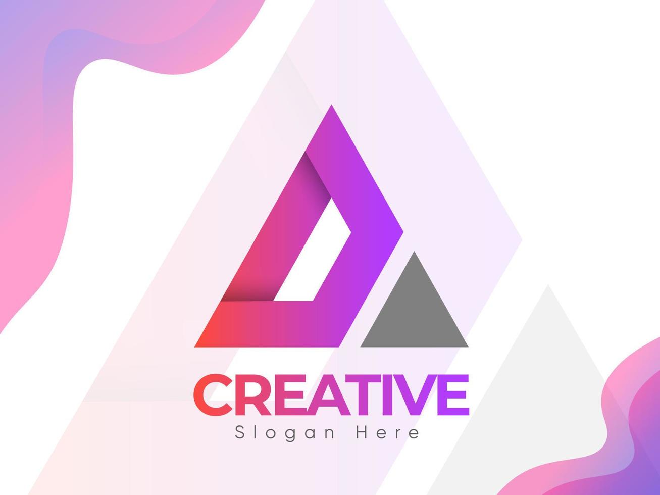 Modern Company Logo Design, Creative Concept With Gradient Color