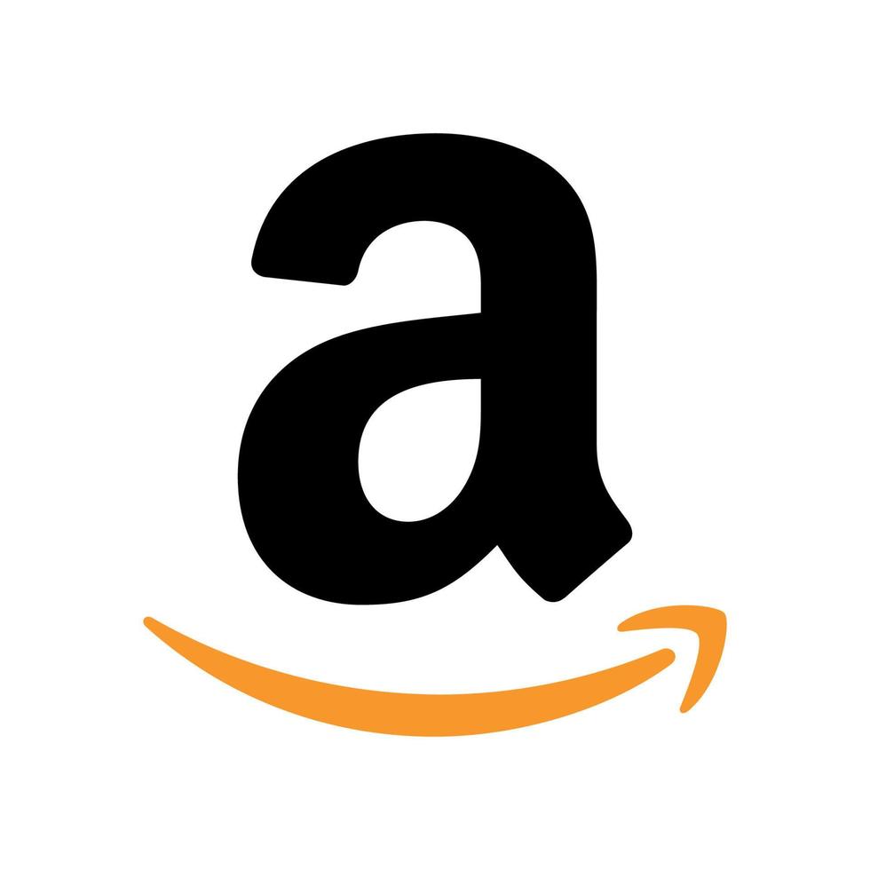 Amazon logo on transparent background vector