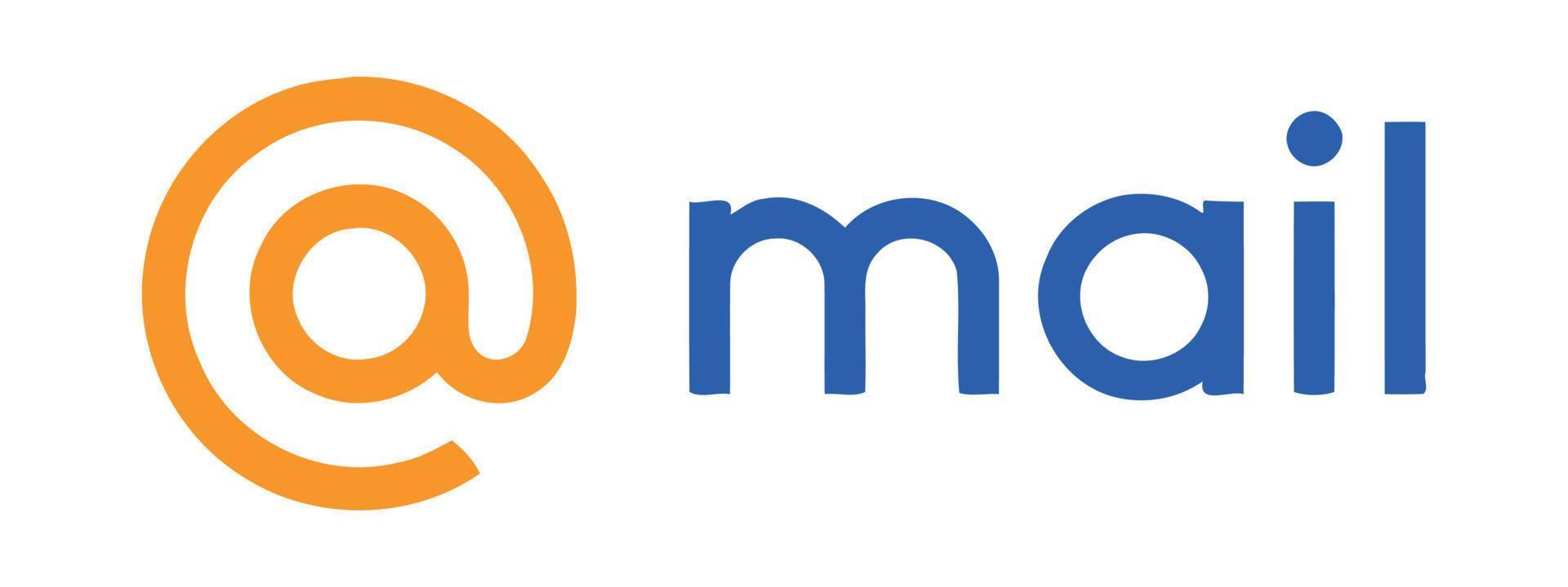 Mail.ru logo on transparent background vector