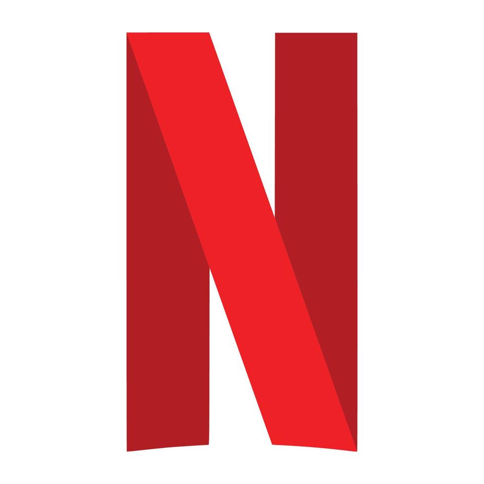 logotipo de netflix sobre fondo transparente vector