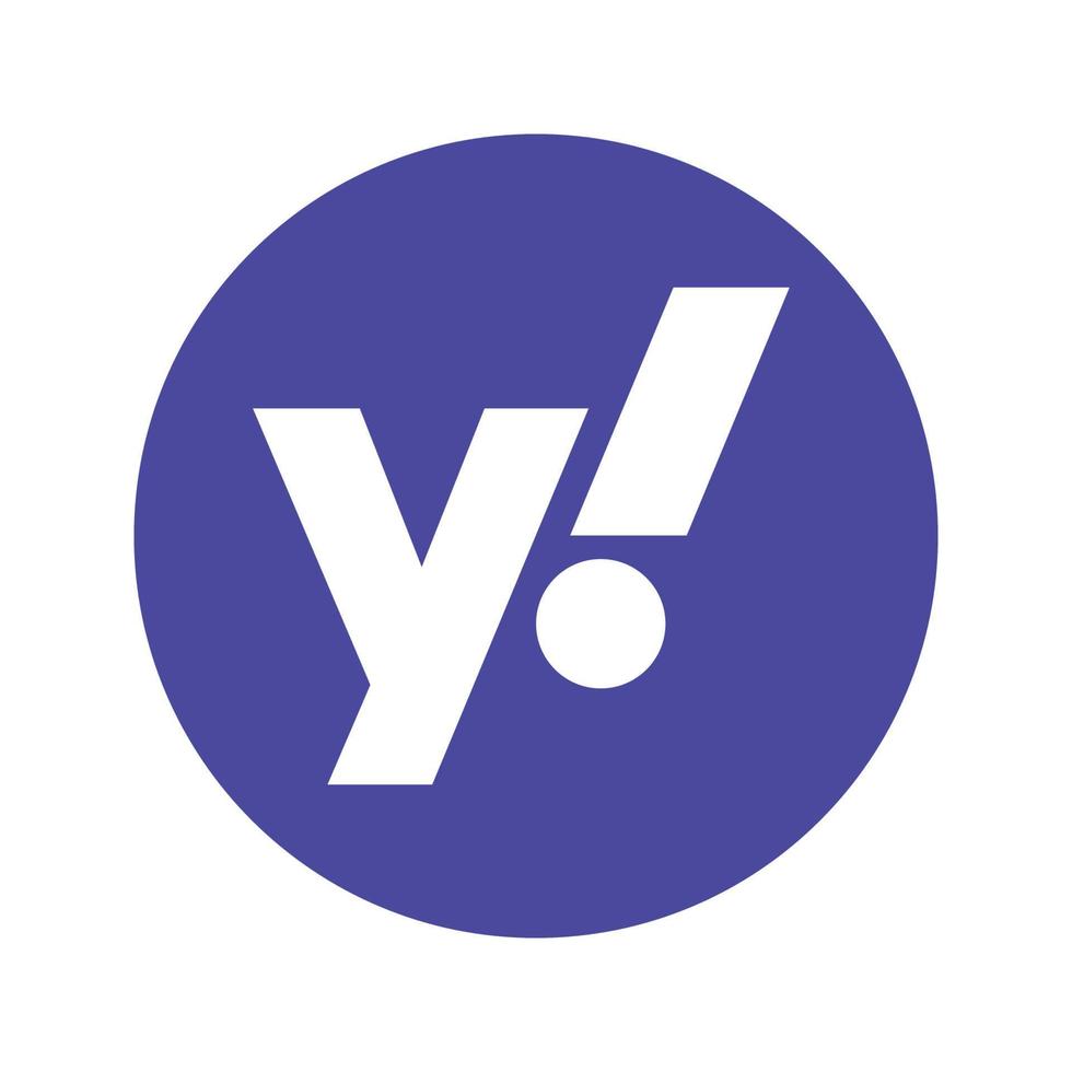 logotipo de yahoo sobre fondo transparente vector