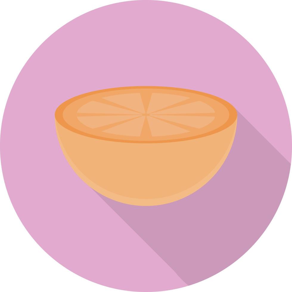ilustración de vector de rodaja de naranja sobre un fondo. símbolos de calidad premium. iconos vectoriales para concepto y diseño gráfico.