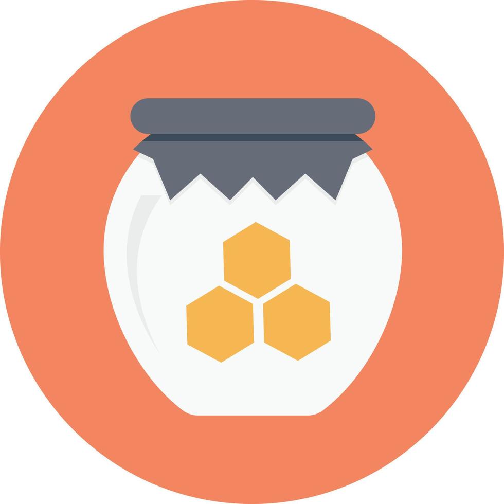 honey jar vector illustration on a background.Premium quality symbols.vector icons for concept and graphic design.