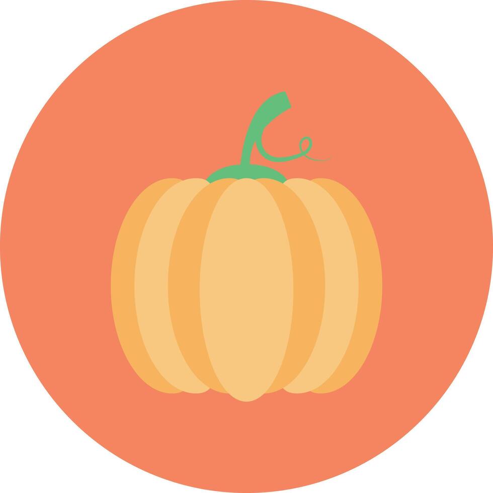 ilustración de vector de calabaza en un fondo. símbolos de calidad premium. iconos vectoriales para concepto y diseño gráfico.